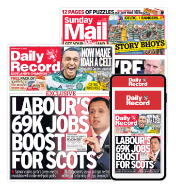 Daily Record and Sunday Mail plus FREE digital edition